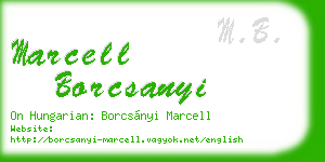 marcell borcsanyi business card
