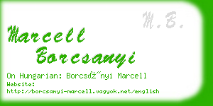 marcell borcsanyi business card